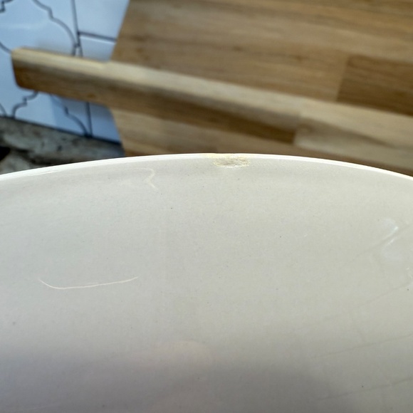 Vtg Mikasa Blue Point Pattern Cera Stone 3134-B Chop Plate Round Platter 12" - Picture 5 of 5